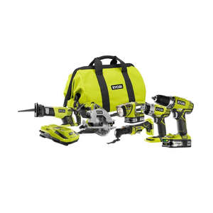18-Volt Lithium-Ion Cordless Combo Kit 6-<b>Tool</b> Set Including Reciprocating Saw <b>Power</b> Source Battery - Product Image 6