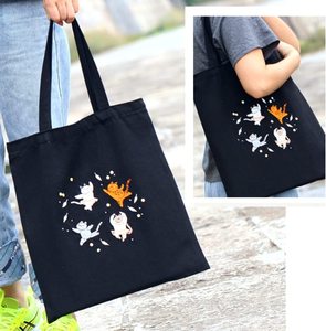 Sac fourre-tout en toile de coton biologique avec broderie personnalisée pour le bricolage, la publicité, cadeau Sacs fourre-tout 100% coton pour femmes OEM fabriqués au Vietnam - Product Image 5