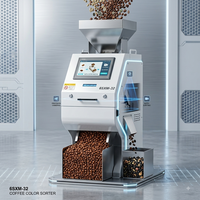 Machine de tri chromatique haute précision pour café torréfié, détection des grains défectueux, traitement alimentaire
