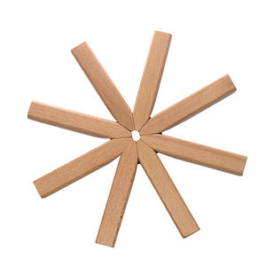 By New Living Modern Design Bamboo <b>Trivet</b> Set Heat Resistant Mat Pot and Pan Mat Manufacturer and Exporters - Product Image 6