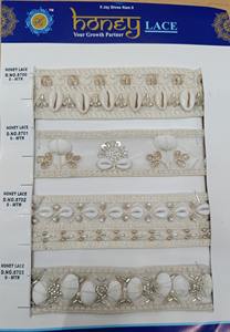 Dentelle africaine pour broderie de voile suisse avec perles Dentelle florale douce et écologique pour la décoration intérieure Vêtements Sacs Chaussures - Product Image 3