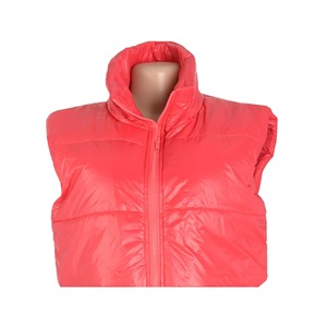 Venta al por mayor de Chaqueta corta acolchada para mujer, moda de invierno, abrigo corto cálido de plumón, ropa de calle, prendas de vestir exteriores acolchadas de gran tamaño, logotipo personalizado - Product Image 3