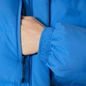 Top qualité Ultra bleu OEM femmes Aurora Puffy Parka cordon ajusté capuche et bouffant matelassé femmes bulle hiver doudoune - Product Image 6