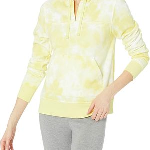 Sudadera con capucha de algodón con cremallera de alta calidad para mujer, Jersey recortado de manga larga, diseño disponible en logotipos impresos personalizados OEM - Product Image 2