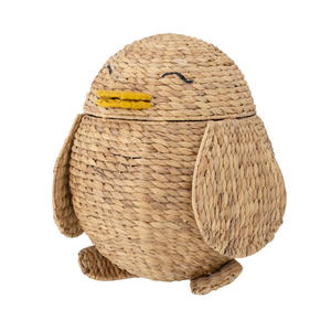 Tendencia 2025 Eddie Basket Cesta de piso de jacinto de agua Cesta de piso de alta calidad Natural tejida a mano principalmente cestas variedad platos - Product Image 2