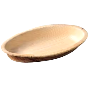 Oval Shape <b>Disposable</b> Palm Plate Dishes And Bowls Bamboo Like Dinnerware And <b>Tableware</b> Areca Leaf Plate - Product Image 1