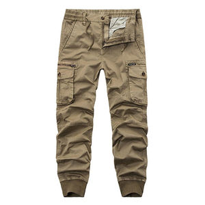 Pantalones Cargo de Algodón para Hombre, Multibolsillos, Moda de Invierno, Pantalones Casuales, Bolsillos Grandes, Pantalones Holgados, Pantalones Cálidos y Gruesos de Felpa para Hombre - Product Image 2
