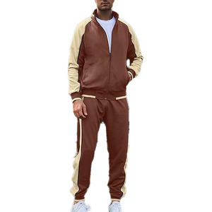 ชุดวอร์มออกกำลังกายคุณภาพสูง พิมพ์โลโก้ได้ ซิปหน้า แฟชั่นทันสมัย ชุดกีฬาผู้ชาย ผ้าฝ้าย กันลม สไตล์สตรีทแวร์ - Product Image 5