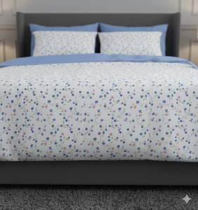 ผ้าปูที่นอนไมโครไฟเบอร์พิมพ์ลายสีขาวขนาดใหญ่พิเศษ 400 เส้นด้าย คุณภาพระดับโรงแรม พร้อมปลอกหมอน เนื้อผ้านุ่ม น้ำหนักเบา เหมาะสำหรับใช้ในโรงพยาบาล - Product Image 2