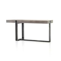 Table basse moderne en fer et verre à 4 niveaux, base circulaire de 41,3 pouces, meuble d'entrée étroit, design contemporain, personnalisable