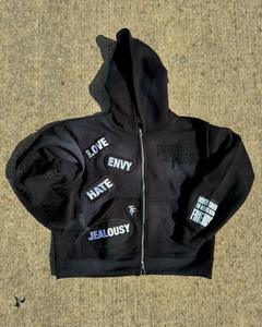 Meilleure vente de sweat à capuche zippé pour femme de qualité supérieure vêtements de rue brodés respirants directs d'usine pour l'hiver - Product Image 2