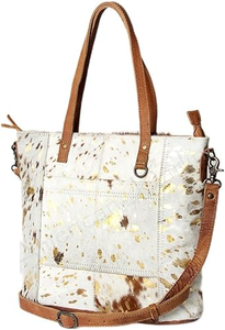 Sac à main élégant pour femme de haute qualité, fermeture éclair, nouveau design en cuir de vache véritable et fourrure, durable, multifonctionnel, tendance - Product Image 5