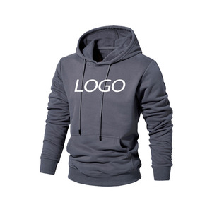 Sudadera con capucha de algodón con logotipo personalizado para hombres mejor valorados Sudaderas con capucha cálidas de invierno informales Sudaderas con capucha de lana de algodón pesado para hombres - Product Image 1