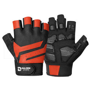 Demi Doigt Haltérophilie Doigt Court Gants Antidérapants Protection Durable Des Mains Fitness De Protection Gym Palm Silicone Imprimer Gants - Product Image 2