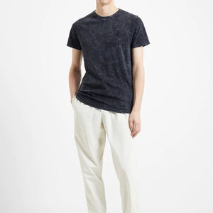 เสื้อยืดคอกลมผ้าฝ้าย100% สำหรับผู้ชายทรงหลวมลายกรดพิมพ์แบบกำหนดเอง - Product Image 2