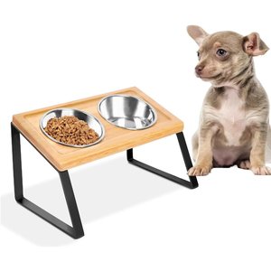 Bol d'alimentation personnalisé facile à nettoyer pour chiens et chats 2024 nouveauté bol d'alimentation pour animaux de compagnie en bois acheter à un coût raisonnable - Product Image 1