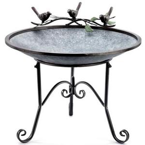 Design tendance fait à la main prix de gros mangeoire à oiseaux en métal et support de nettoyage bain d'oiseau décoratif et élégant - Product Image 4