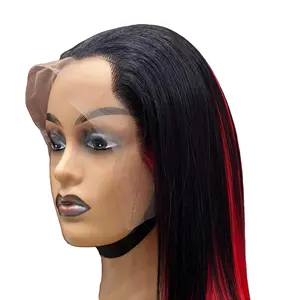 Best selling ombre red burgundy wig raw virgin Vietnamese hair high quality for black women with bet price all length customize