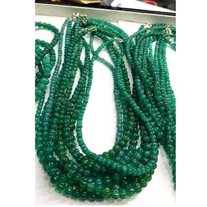 39 hebras de ónix verde de 5mm a 8mm con forma de calabaza collar de cuentas lisas de piedras preciosas 4805 CTS de longitud 14-22 pulgadas con cuentas de melón US $289 - Product Image 1