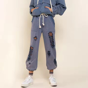 Nouveauté Impression de logo personnalisé Jogging taille moyenne pour femmes Style décontracté Pantalon de survêtement en coton Prix de gros - Product Image 6