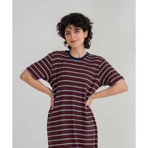 Robe t-shirt rayée pour femme pour l'été - Product Image 2