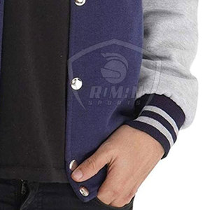Comfortable Custom Made Design Letterman <b>Jacket</b> For <b>Men</b> Long Sleeves Breathable Winter <b>Jacket</b> For Online Sale - Product Image 6