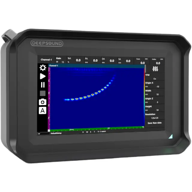 DEEPSOUND-detector de fallas B1, programa NDT de ultrasonido, matriz en fases, imágenes de alta resolución que permite a los usuarios claro