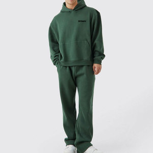 Chándal Deportivo para Hombre, Corte Regular, a la Moda, con Capucha, Informal, Transpirable, Ligero, 100% Algodón, para Entrenamiento - Product Image 2