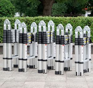 <span class=keywords><strong>Escalera</strong></span> Telescópica <span class=keywords><strong>Plegable</strong></span> <span class=keywords><strong>de</strong></span> <span class=keywords><strong>Aluminio</strong></span> Reforzado <span class=keywords><strong>de</strong></span> Doble Cara en Zigzag, Capacidad <span class=keywords><strong>de</strong></span> Carga <span class=keywords><strong>de</strong></span> 150 kg, Multifuncional Industrial - Product Image 2