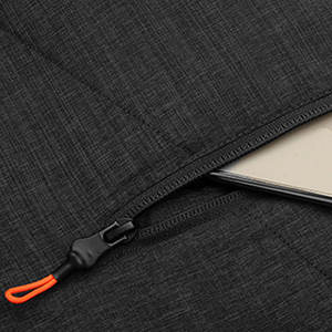 High Quality <b>Men's</b> Casual <b>Black</b> Puffer <b>Vest</b> Breathable Winter Warm Puffy Sleeveless Zipper Comfortable Woolen Washed for Adults - Product Image 5