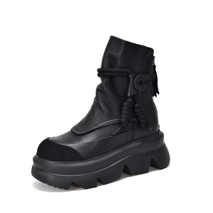 Botas Altas de Cuero Blanco con Tacón Cuadrado para Mujer, Ideales para Bodas y Uso Diario - Product Image 4