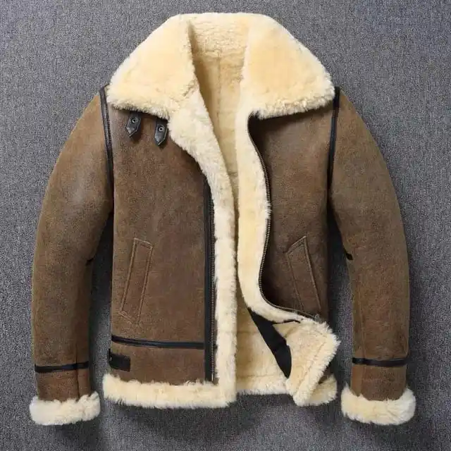 Nueva chaqueta de cuero de moda de invierno hecha a medida 100% chaquetas de cuero de oveja con chaqueta de cuero de piel interior.