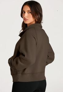 Nouveauté femmes 2025 automne mode tenues nouveau demi fermeture éclair recadrée à capuche pull polaire quart fermeture éclair sweat à capuche sweats - Product Image 3