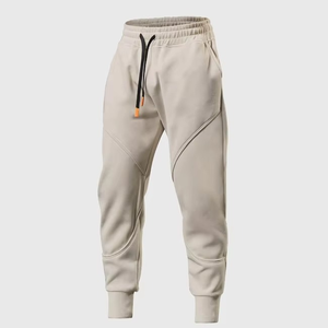 Chándal de algodón con estampado de logotipo personalizado para hombre, pantalones para correr por sublimación, ropa deportiva para hombre, pantalones de chándal ajustados cónicos suaves - Product Image 2