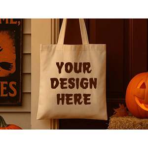 Bolsas de Tela de Algodón Personalizadas para Halloween, para Niños y Adultos, 100% Reciclables, de Gran Tamaño, Marca PriGlob Exim, Gujarat - Product Image 2