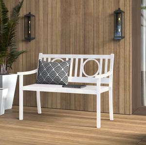 Grey Fancy Steel Outdoor <b>Bench</b> for Home Outdoor Furniture Sitting Chair General Place Patio Garden Park Made in India Wholesale - Product Image 4