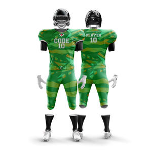 Ensemble d'uniformes de football américain personnalisés pour équipes, vente en gros, respirant, séchage rapide, antibactérien, polyester, tailles adultes et grandes tailles - Product Image 4