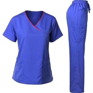 Conjuntos de Uniformes Médicos de Invierno de Manga Corta, Tejidos y Estampados Personalizados de Alta Calidad Profesional, Estilo Moderno, de Algodón y Poliéster - Product Image 4