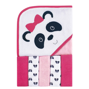 Ensemble de serviettes de bain en coton doux pour nouveau-nés, motif canard de dessin animé, adapté aux peaux sensibles, pour la chambre de bébé, design rectangulaire avec appliques - Product Image 4