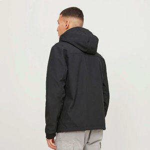 Chaqueta de Invierno Impermeable y Cortavientos para Hombre, con Capucha, Cuello Alto, Parche con Logotipo Frontal, Transpirable, Informal para Exteriores - Product Image 3