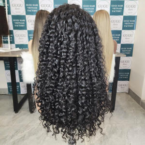 LONGUE FERMETURE DE PERRUQUE DE CHEVEUX BIRMAIS BOUCLÉS VIETNAMIENS | GUGU HAIR - Product Image 4