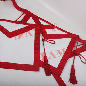 El mejor delantal de Regalia masónico de diseño personalizado de material al por mayor delantal de grado masónico aliado con borla - Product Image 5