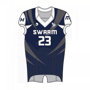 ออกแบบโลโก้เอง ชุดยูนิฟอร์มอเมริกันฟุตบอลแบบกำหนดเอง ออกแบบเอง เสื้ออเมริกันฟุตบอลปักลาย 7v7 คุณภาพสูง - Product Image 1