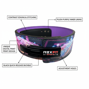 Cinturón de Piel Rexfit para Levantamiento de Pesas, Soporte Lumbar para Entrenamiento en Gimnasio y Fuerza - Product Image 4