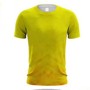 T-shirt de sport pour homme, entraînement en salle de sport, séchage rapide, polyester respirant, course à pied, athlétique, t-shirt d'équipe, OEM/ODM disponible - Product Image 3