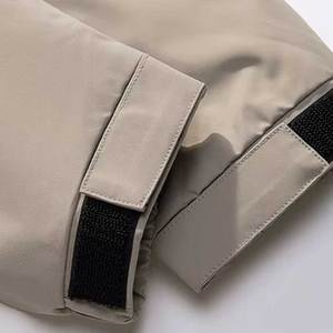 Blouson aviateur léger d'hiver pour hommes résistant à l'eau coupe-vent décontracté coupe-vent matelassé à fermeture éclair coupe-vent à capuche pour le travail - Product Image 5