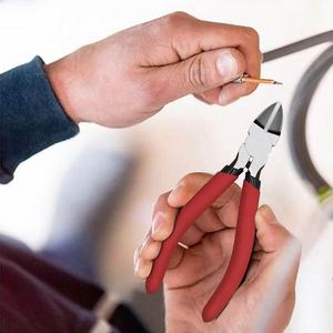 High Quality Stainless Steel 6in Dykes Cutters <b>Wire</b> <b>Snips</b> Non-slip Red Handle Side Cutter Flush-Cutter for Jewelry Making - Product Image 5