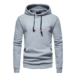 2025 Otoño/Invierno nuevos hombres Jacquard a cuadros Sudadera con capucha de manga larga Sudadera CON CAPUCHA DE MODA abrigo deportivo sudadera de correr lento - Product Image 5