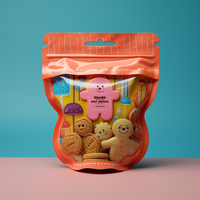 Sachet Ziplock PE Imprimé Personnalisé avec Valve, Pochette Autoportante pour Emballage de Sucre, Noix, Bonbons et Snacks