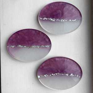 Sous-verres en bois artistiques scintillants en couches paillettes tapis faits à la main maison moderne Table basse utilisation décorative couleur personnalisable - Product Image 5